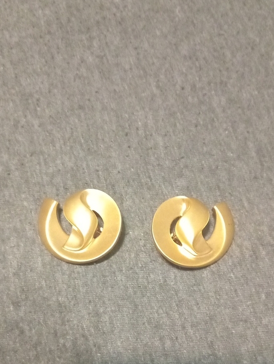 Jewelry - Gold-Tone Swirl Clip-On Earrings - Women Jewelry